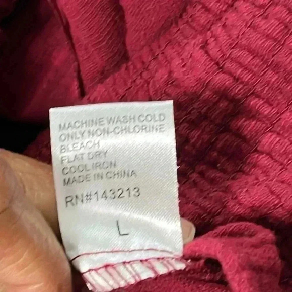 B. Original Maroon Gauzy Boho Halter Sleeveless Midi Dress NWT Size L - Picture 7 of 7